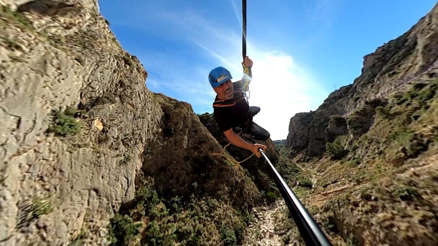 Altea: Bungee jumping in "El Mascarat" canyon - A bridge jump above El Mascarat canyon