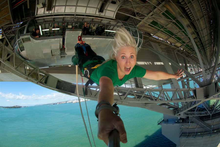 Auckland Harbour Bridge Climb & Bungy Combo - Auckland stories from above the harbor