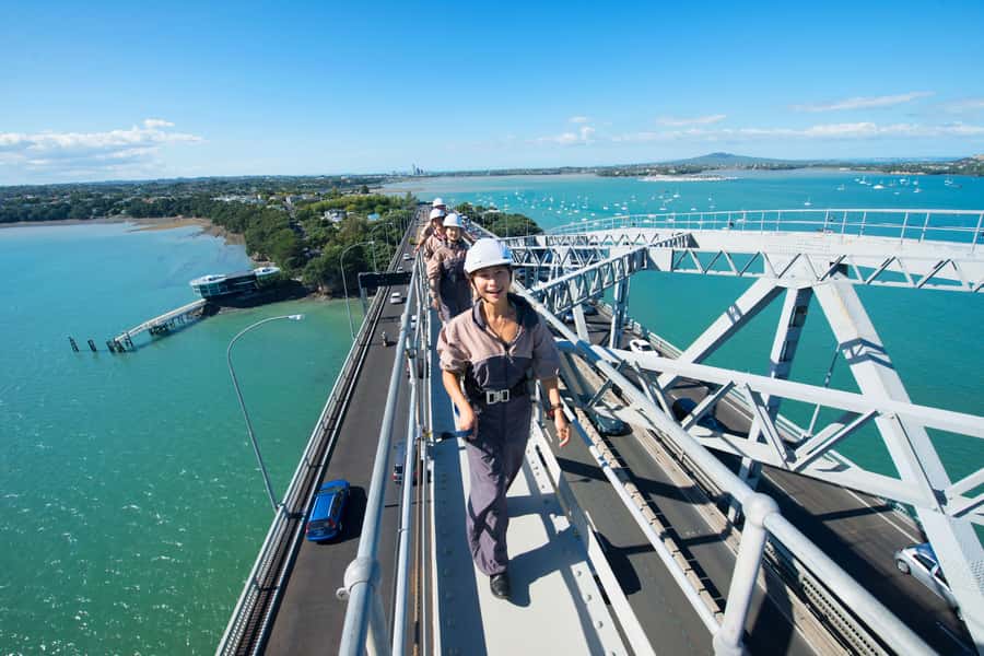 Auckland Harbour Bridge Climb & Bungy Combo - Walking the bridge’s restricted pathways