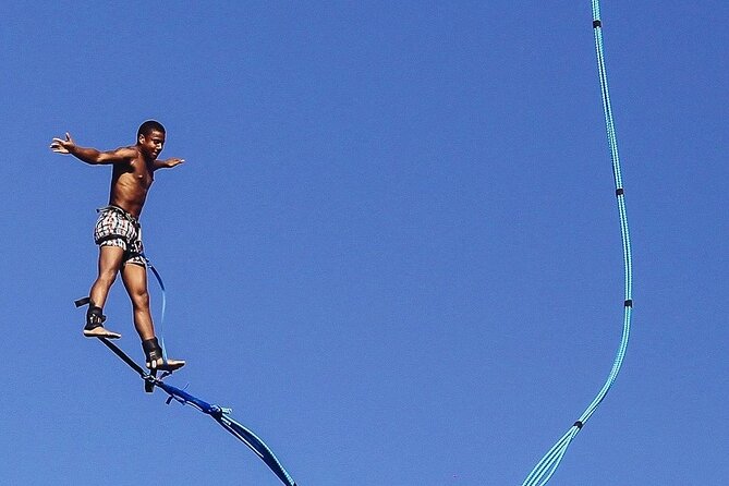 Bungee Site Zrce 55 m - The 55-meter view above Zrce Beach
