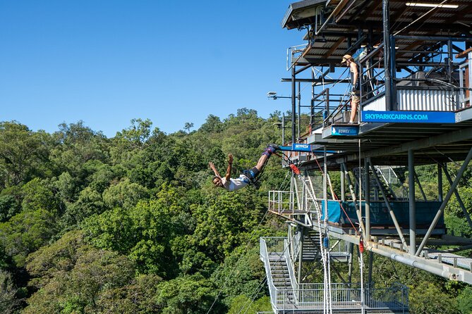 Bungy Jump Experience at Skypark Cairns by AJ Hackett - What happens at the 50-meter platform