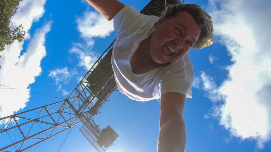 Cairns: Bungy Jump - Watching from the decks, bar, and music area