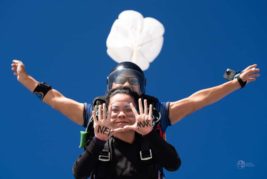 Cairo: Tandem Skydive Experience with Video - The plane ride and the moment at the door