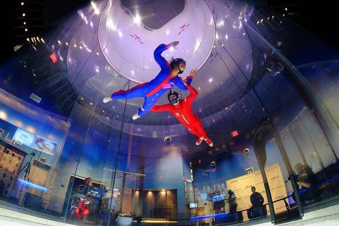 Chicago-Rosemont Indoor Skydiving with Two Flights - First flight: learning to stay steady