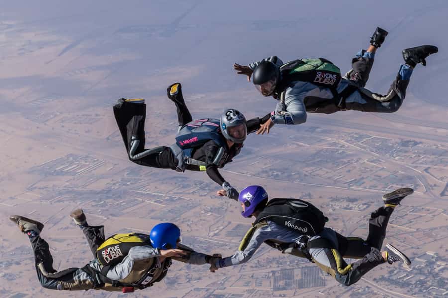 Dubai: Skydive at The Palm with Photos, Video & Yacht Tour - The 60-second freefall
