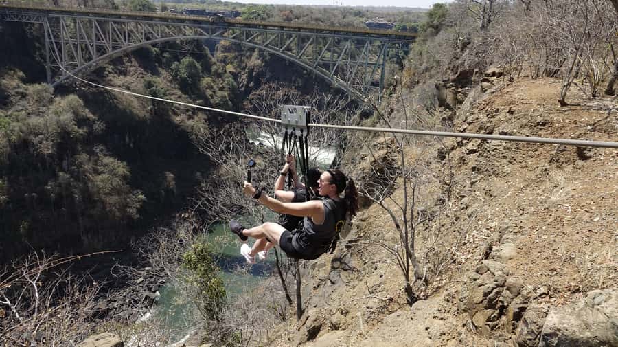 Experience Bungee, Swing & Slide from Victoria Falls Bridge - The bungee jump: 111 meters of straight-down fear
