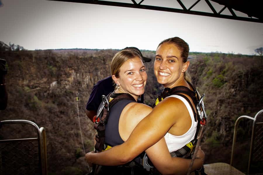 Experience Bungee, Swing & Slide from Victoria Falls Bridge - The bridge slide: the scenic part of the package