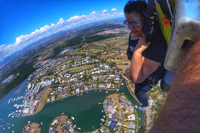 Extreme 12000ft Tandem Jump (45 seconds free fall) - Weather, timing, and flexibility