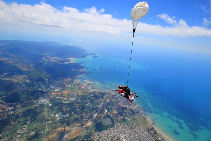 From Motueka: Abel Tasman Tandem Skydive Experience - From the Motueka hangar to the aircraft