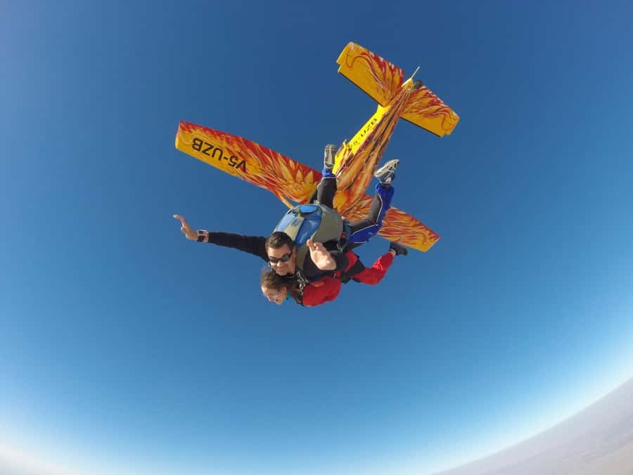 From Swakopmund: Tandem Sky Diving - From Swakopmund hotel pickup to the airfield