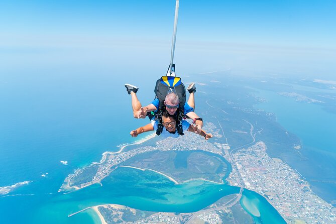 From Sydney: Tandem Skydive Experience over Newcastle Beach - The jump begins above Newcastle Beach