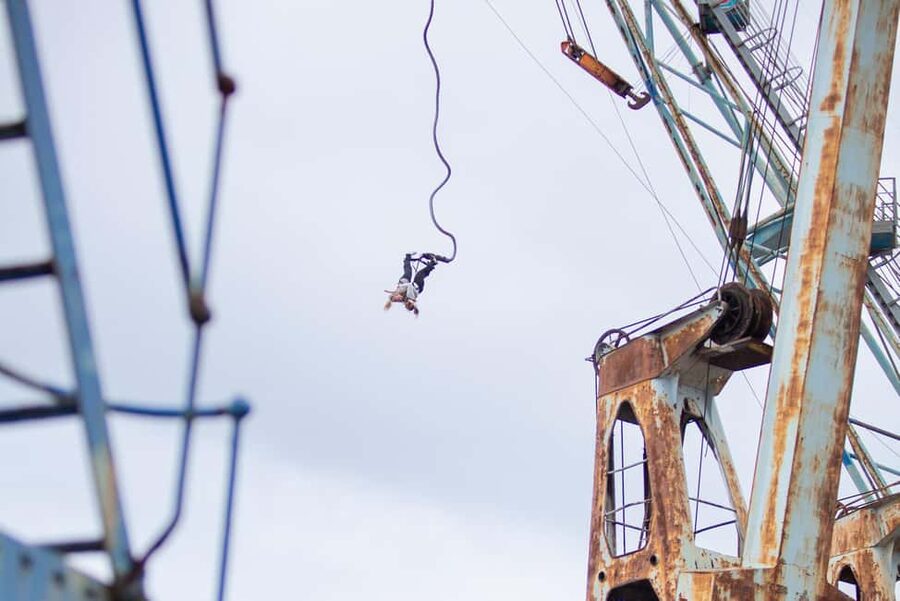 Hamburg: Bungee Jumping 50 Meters High over the Harbor - A 50-meter jump above Hamburg’s working harbor