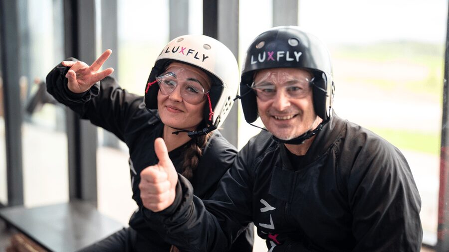 Luxembourg : Indoor Skydiving - Who will enjoy LUXFLY most?