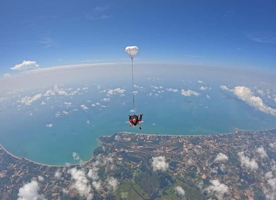 Pattaya: Dropzone Tandem Skydive Experience with Ocean Views - The certificate and the ride back