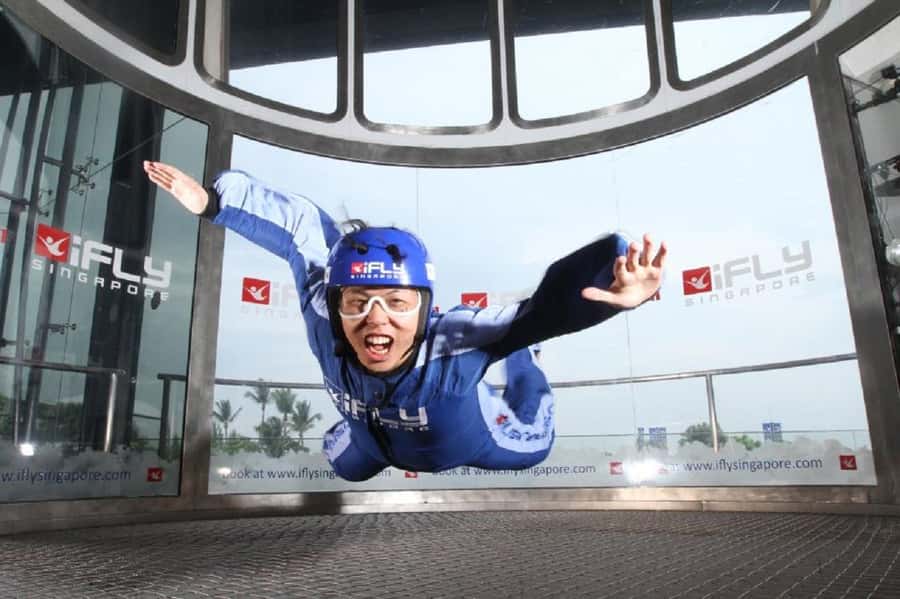 Singapore: I-Fly Indoor E-Ticket for 2 Skydives - Choosing your time at Sentosa