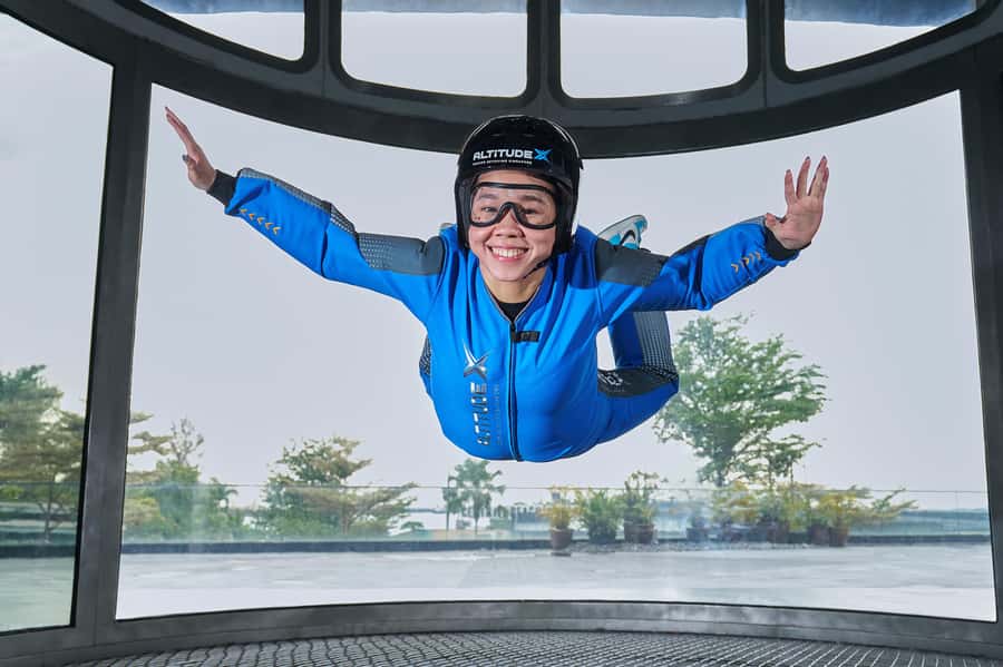 Singapore: I-Fly Indoor E-Ticket for 2 Skydives - Inside the 56.5-foot wind tunnel