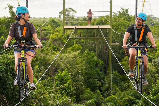 Sky Trail: Sky Bike, Tarzania, Bungee Swing & Zip Line with lunch - The bungee swing is the biggest nerve test