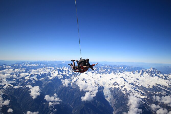 Tandem Skydive 10,000ft from Franz Josef - Meeting at 63 Cron Street in Franz Josef