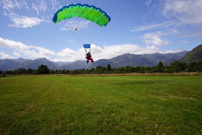 Tandem Skydive 16,500ft from Franz Josef - Views depend on the West Coast weather