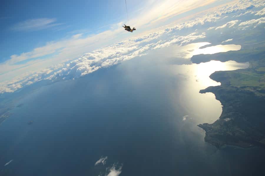 Tandem Skydive Experience in Taupo - Check-in, safety briefing, and getting ready