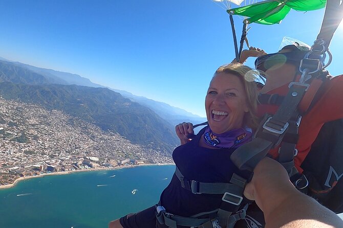 Tandem Skydive in Puerto Vallarta With Beach Landing - From Plaza Marina to 10,000 feet