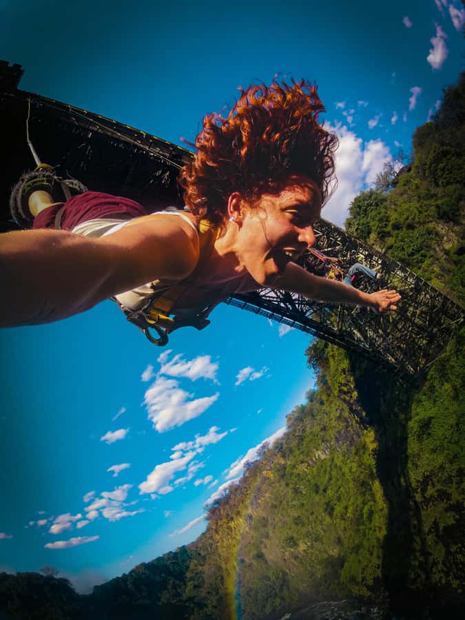 Victoria Falls Bridge Bungee Jump - The safety briefing and harness system
